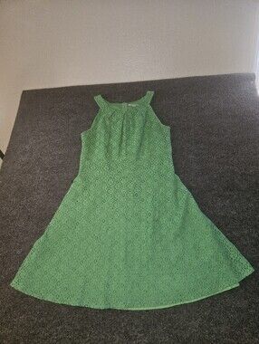 New York& Co Green Sleeveless Dress 10